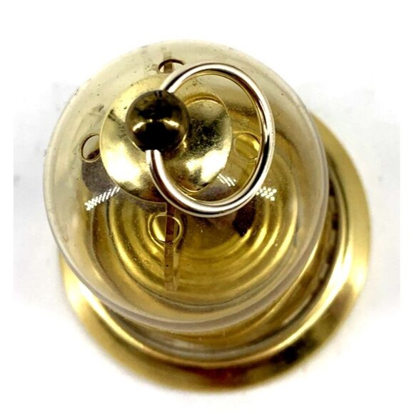 French Weather Station Bird Cage Domed Thermometer Vintage Hanging 3" Tall - Picture 5 of 7